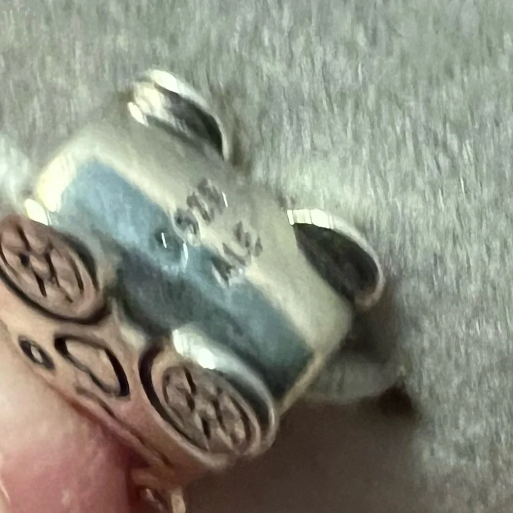 Pandora .925 Sterling Silver Baby Buggy Carriage RETIRED EUC ALE #235